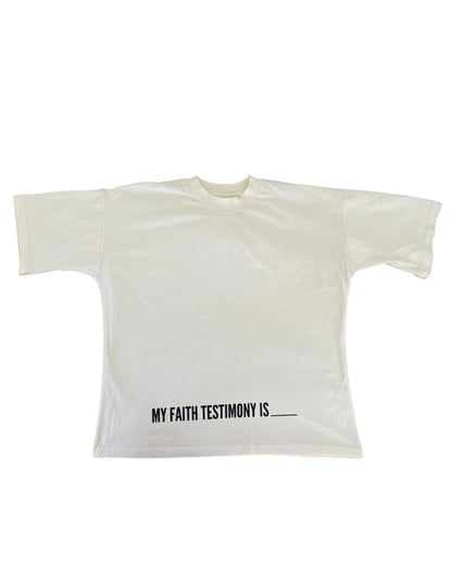 My Faith Testimony Is___ Boxy Tee