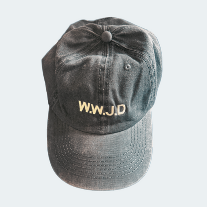 WWJD Embroidered Cap – Grey