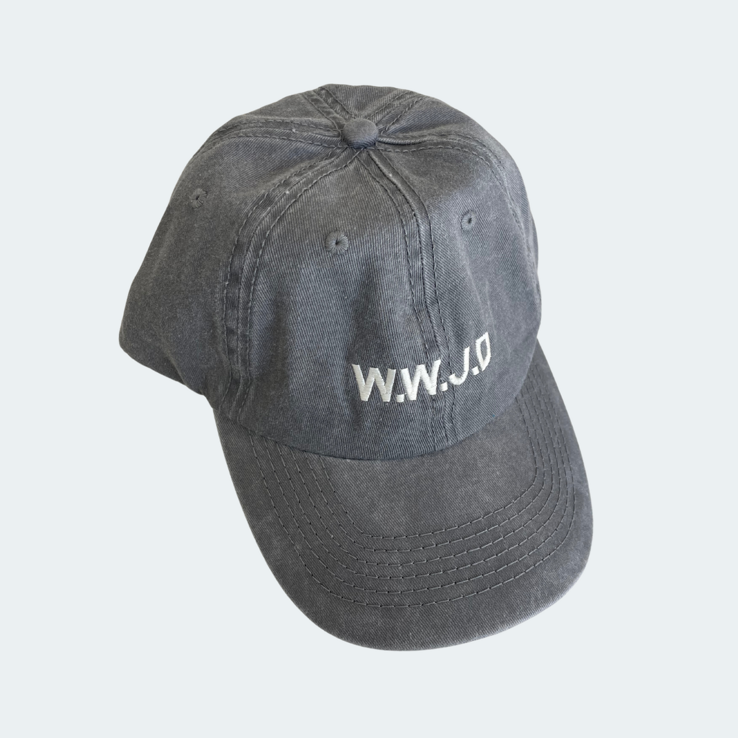 WWJD Embroidered Cap – Grey
