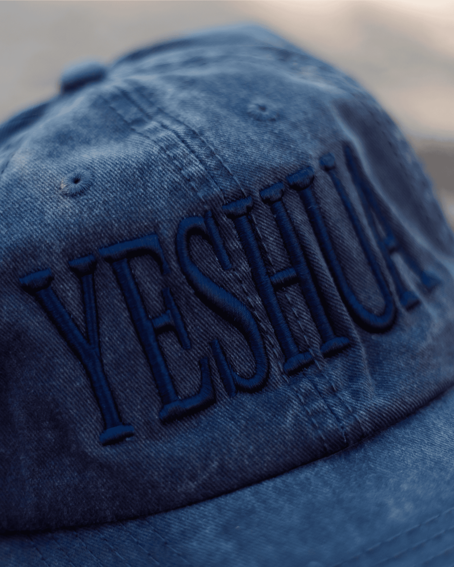 Yeshua Embroidered Cap – Navy