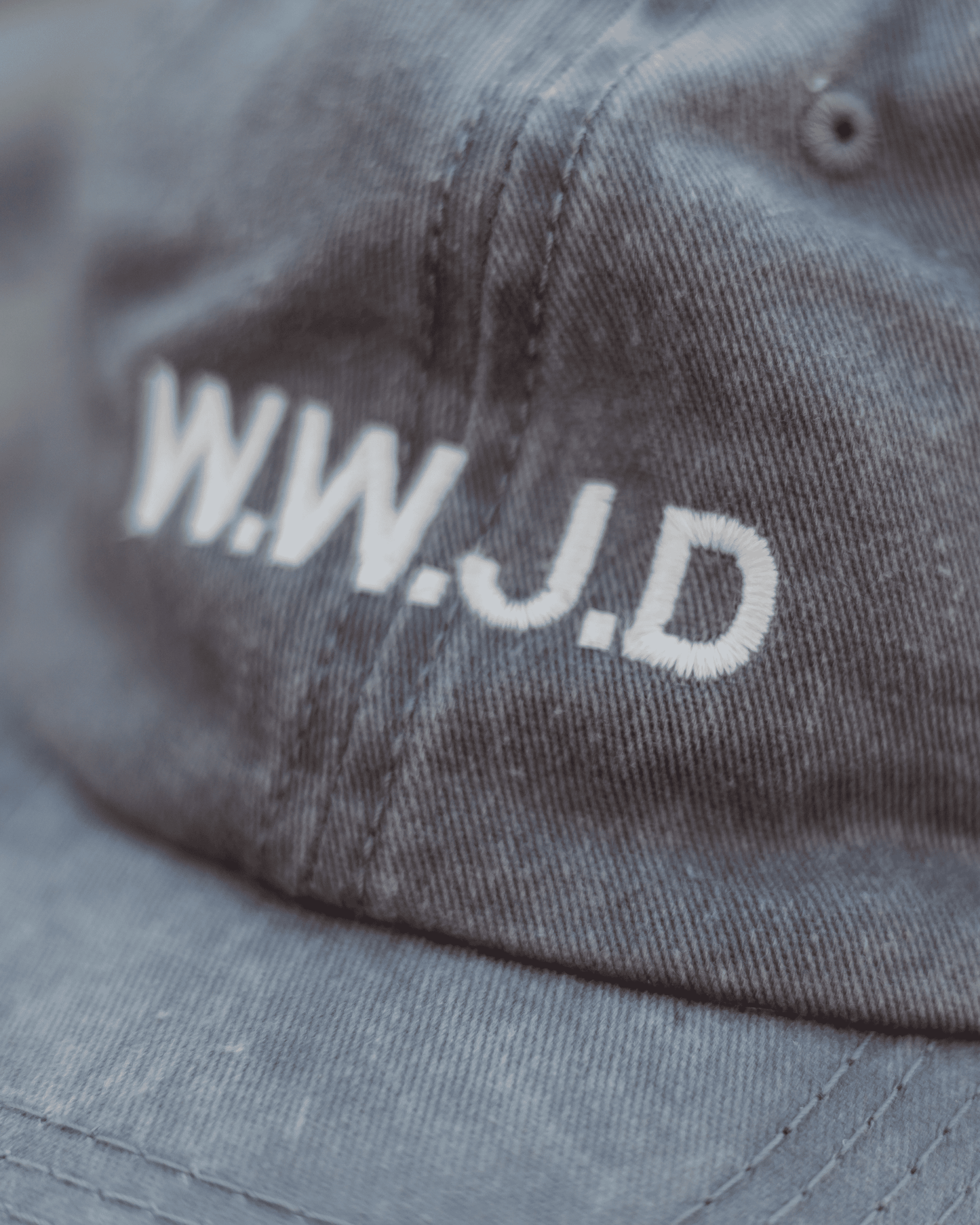 WWJD Embroidered Cap – Grey