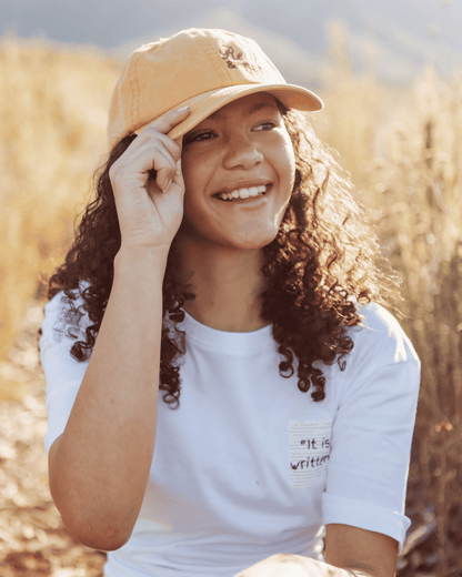 Revive and Thrive Embroidered Cap – Mustard