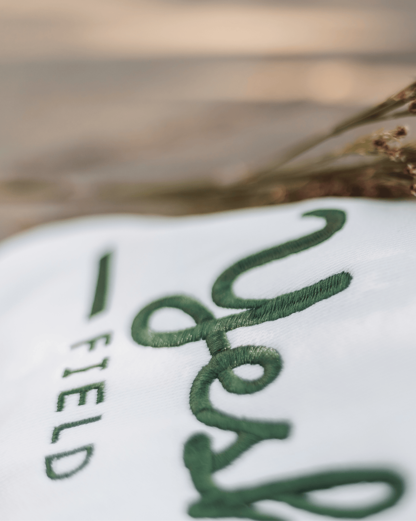 “Yeshua” Embroidered Premium Crew Neck – White